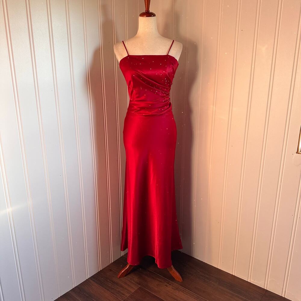 Vintage 90s/Y2K Formal Red Skirt Set XS